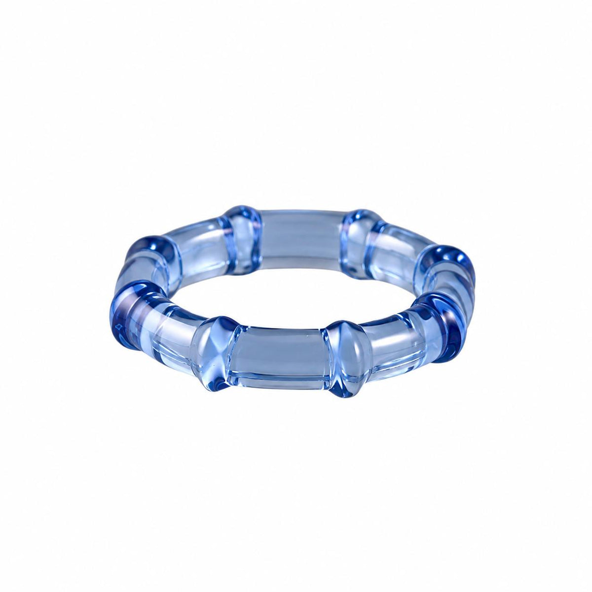 Lalique Soulmates Blue Crystal Band Ring 10316900