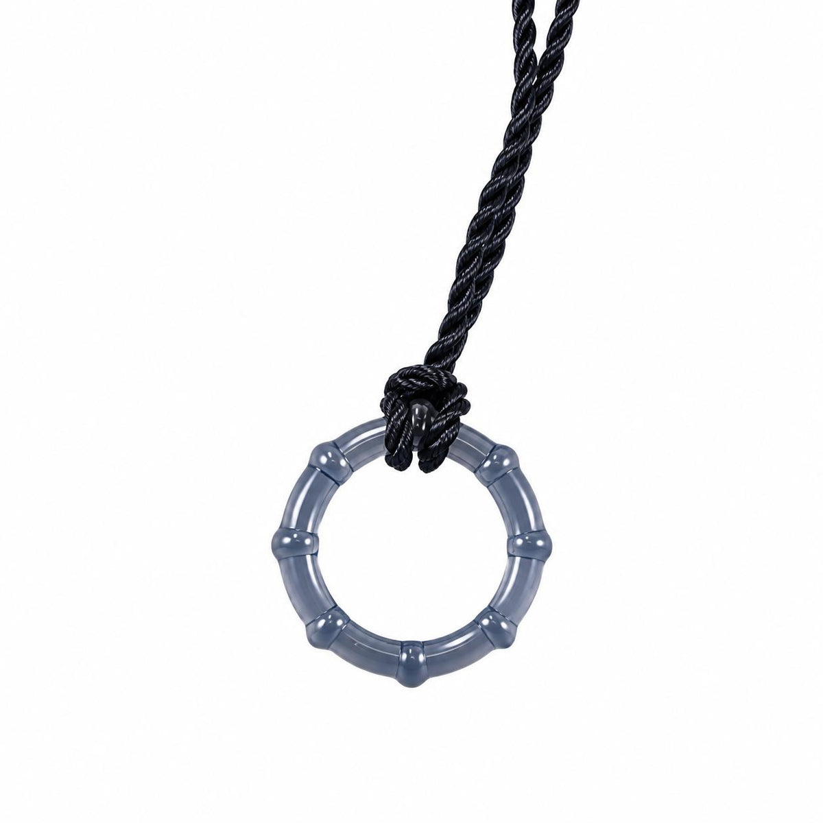 Lalique Soulmates Blue Crystal Ring Pendant Cord Necklace 10318500