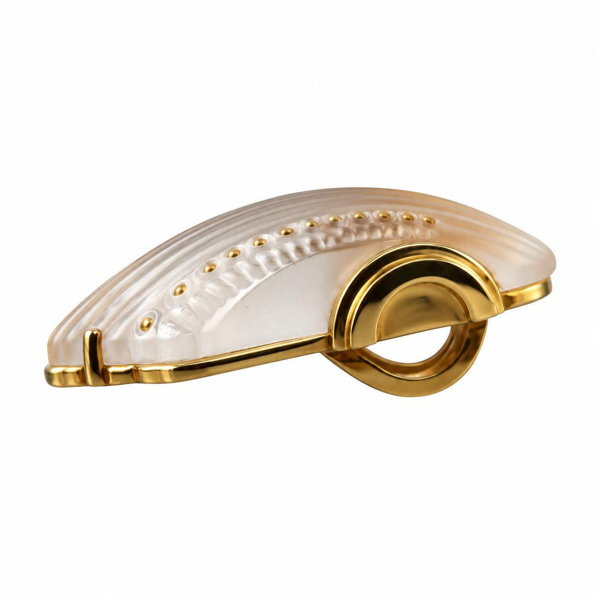 Lalique Icone Crystal Vermeil Silver Icon Pendant 10458100