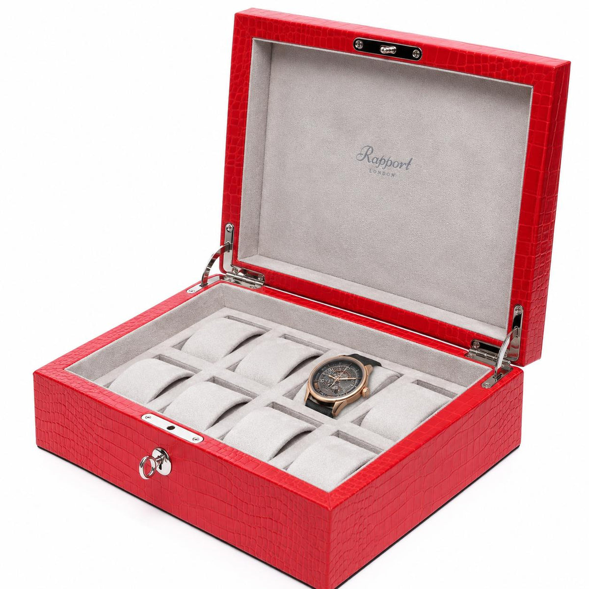 Rapport London Brompton Leather Eight Watch Box
