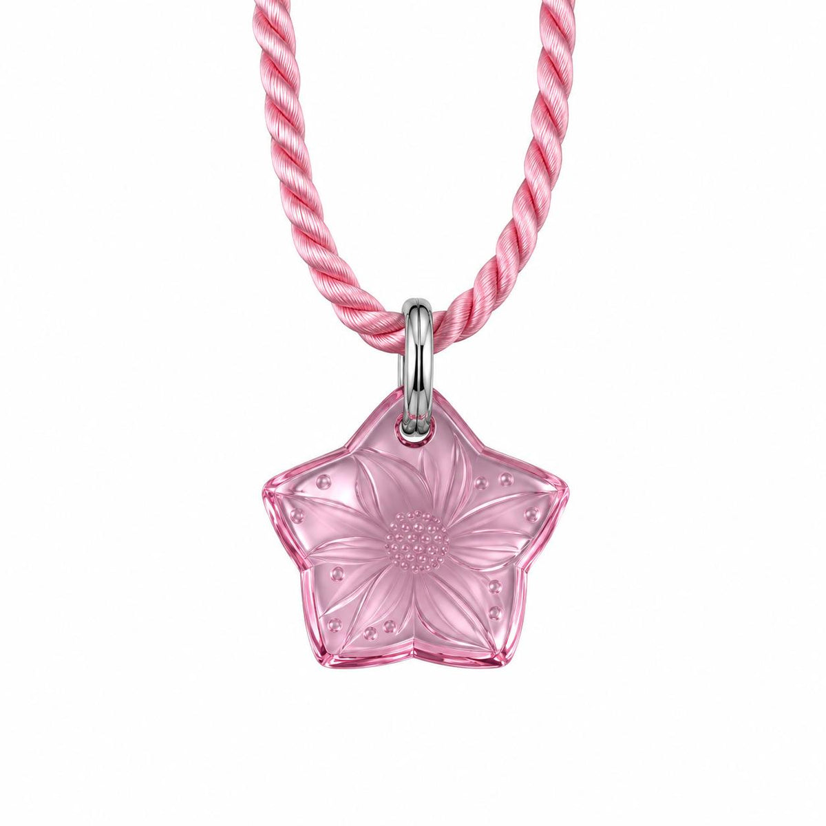 Lalique Papillon Butterfly Clear Crystal Gold Plated Pendant Necklace 7680700