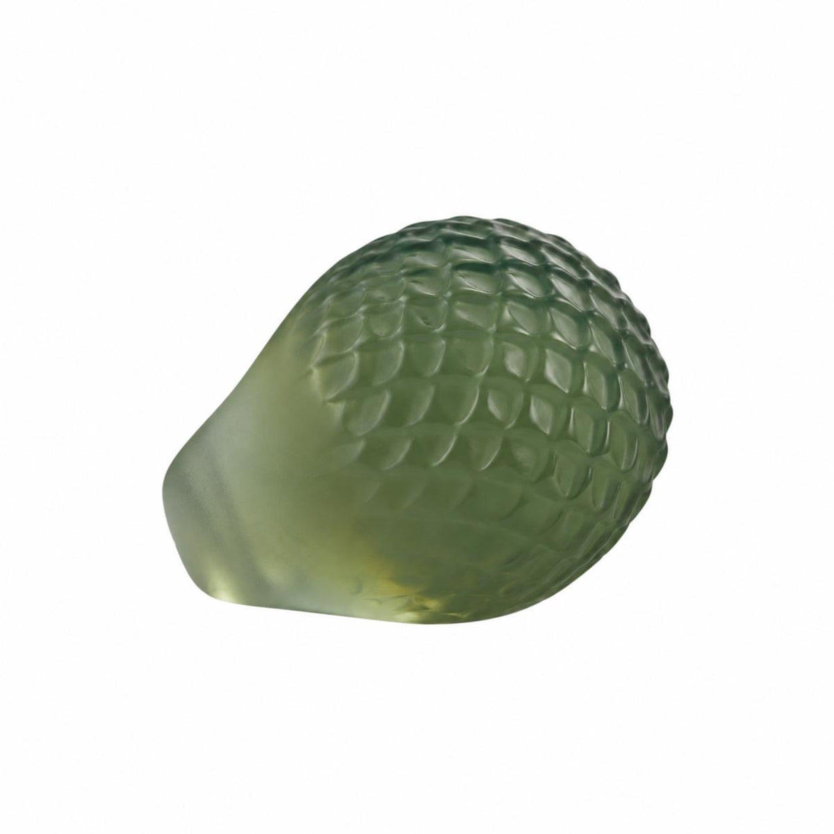 Lalique Antinea Green Crystal Snake Serpent Ring 7730100
