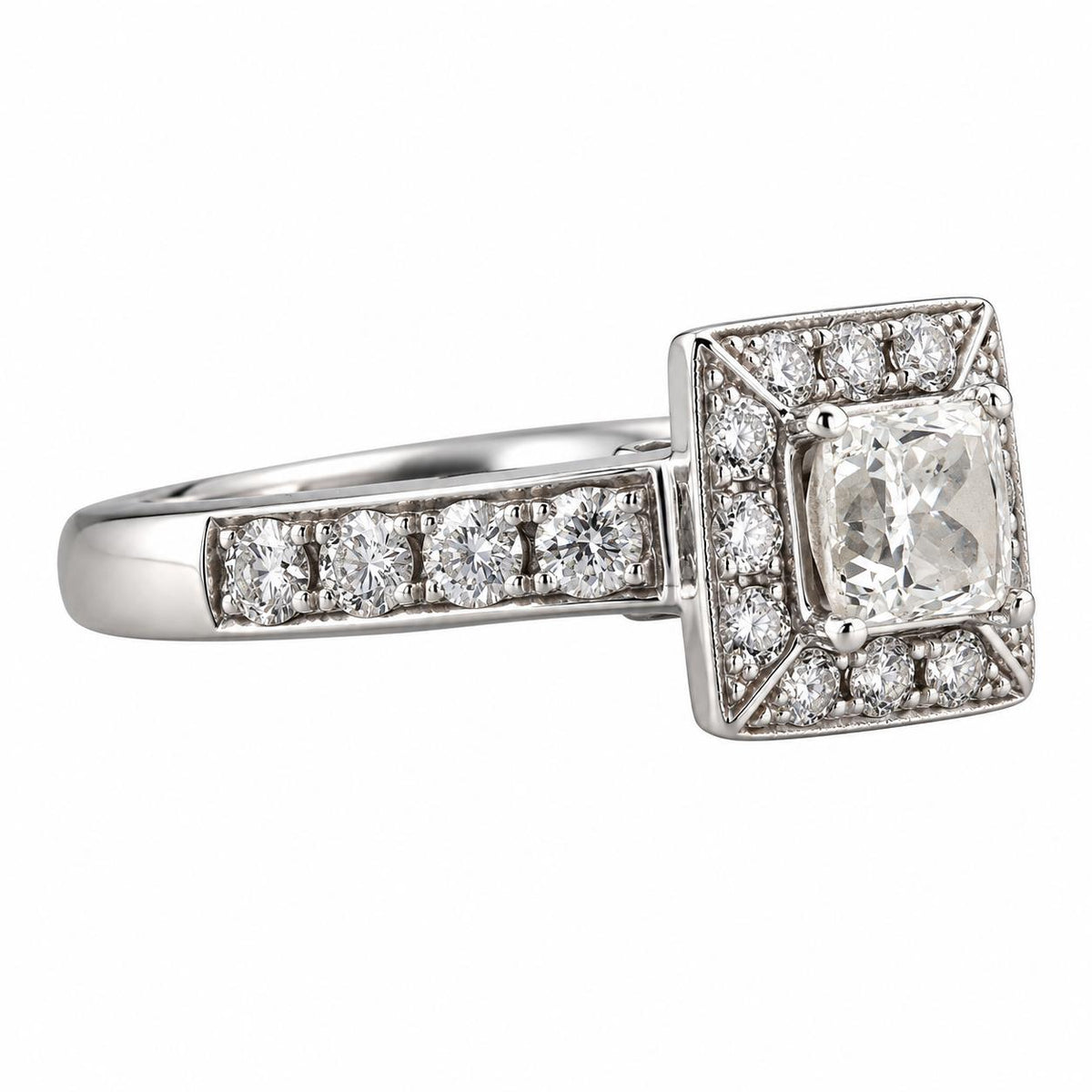 14k Gold Diamond Engagement Ring