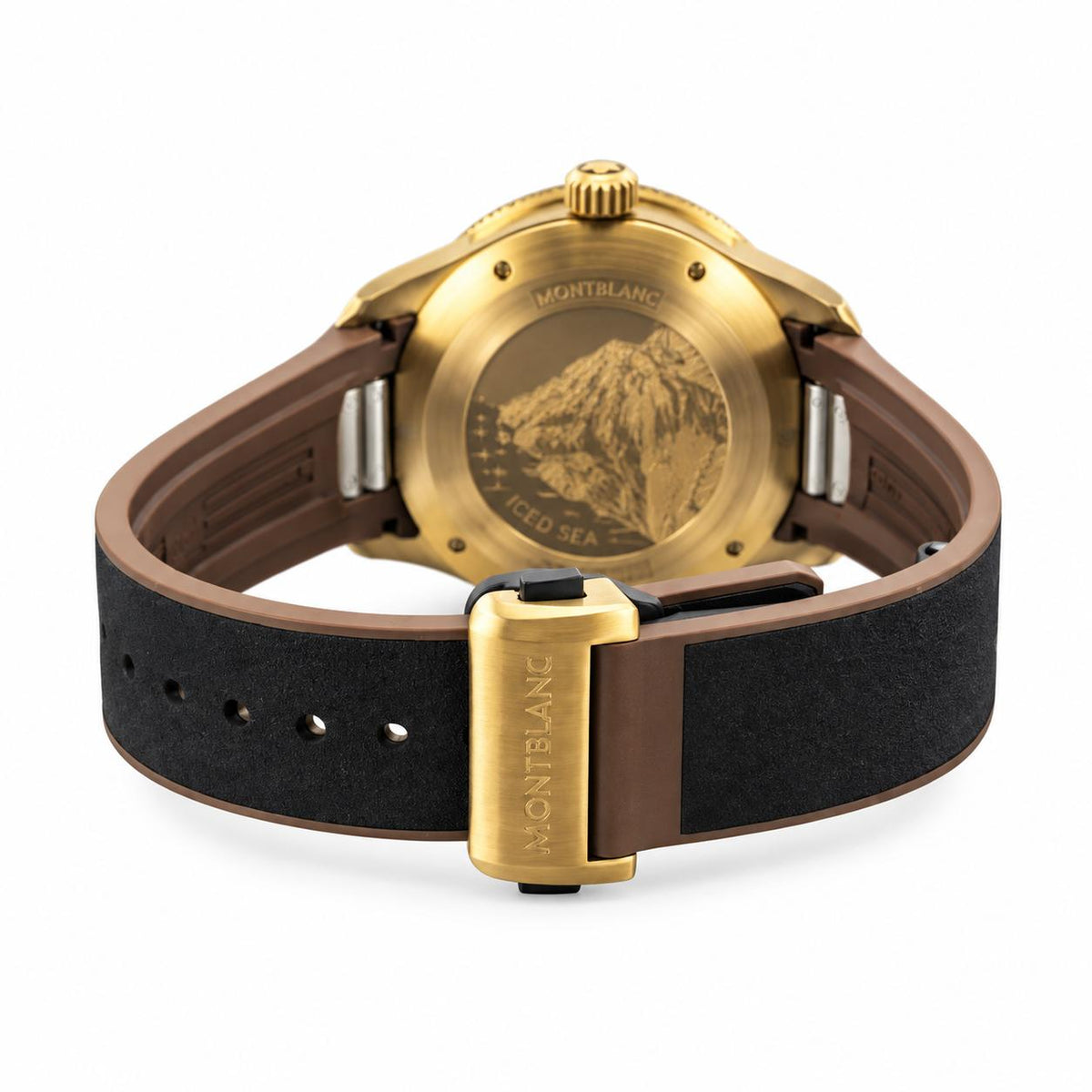 Montblanc Iced Sea Automatic Date Bronze Black Glacier Dial Watch 7614
