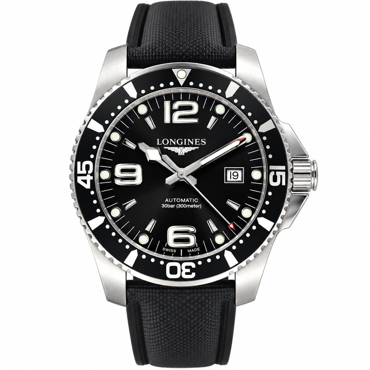 Longines Hydroconquest 44 Black Dial Automatic Steel Watch L38414