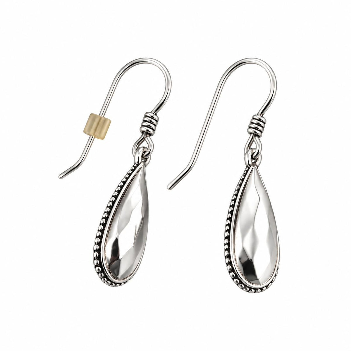 Lagos Caviar Sterling Silver Teardrop Earrings