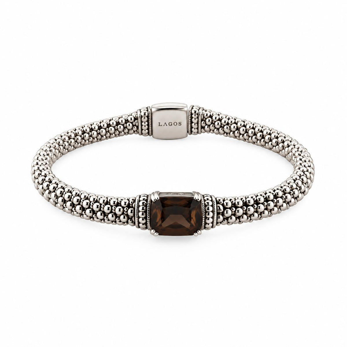 Lagos Caviar 18K Gold Sterling Silver Smoky Quartz Bracelet