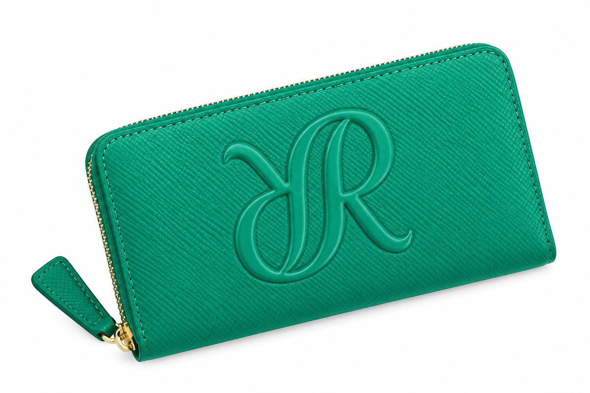 Rapport London Sussex Women's Leather Zip Wallet in Green