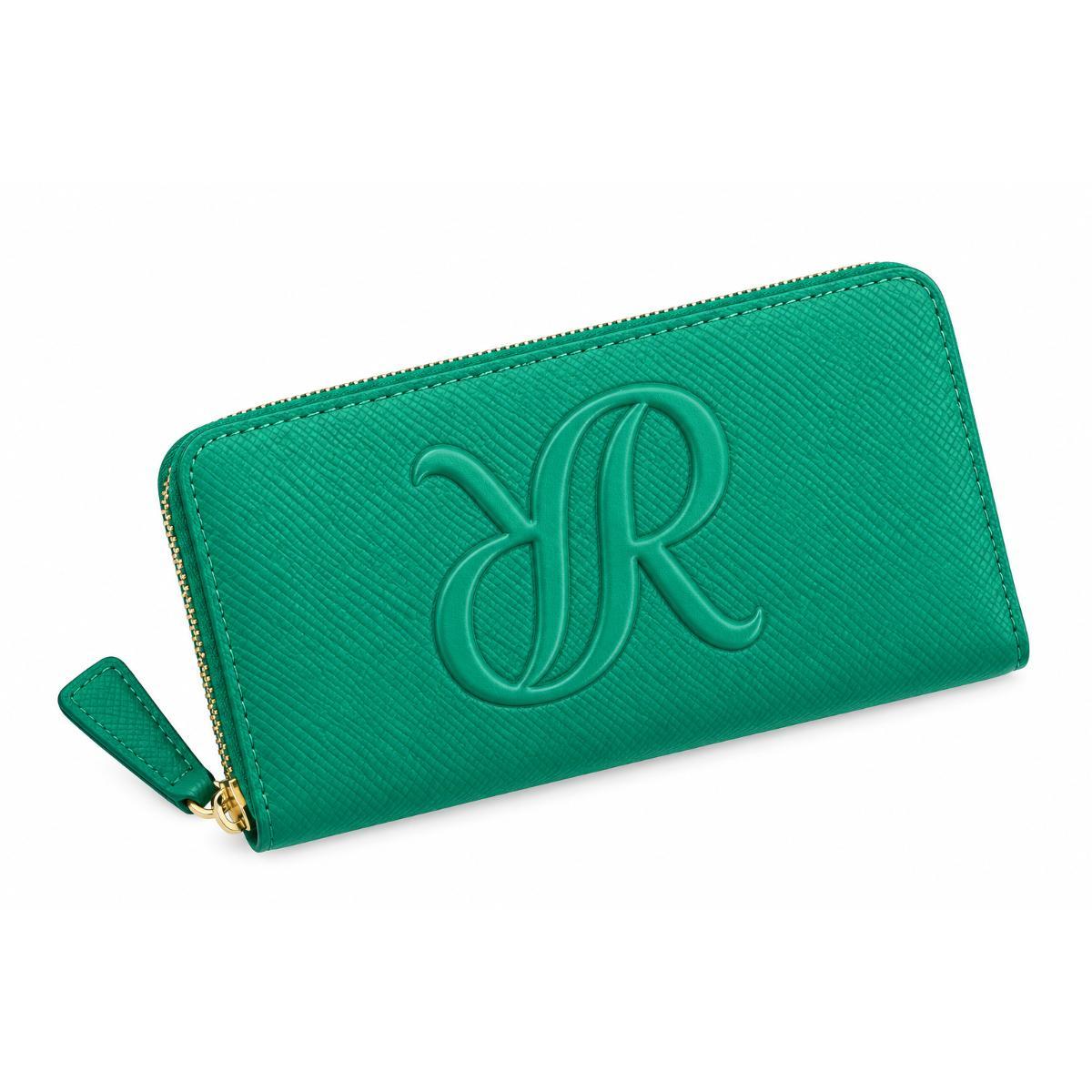 Rapport London Sussex Women's Leather Zip Wallet in Green
