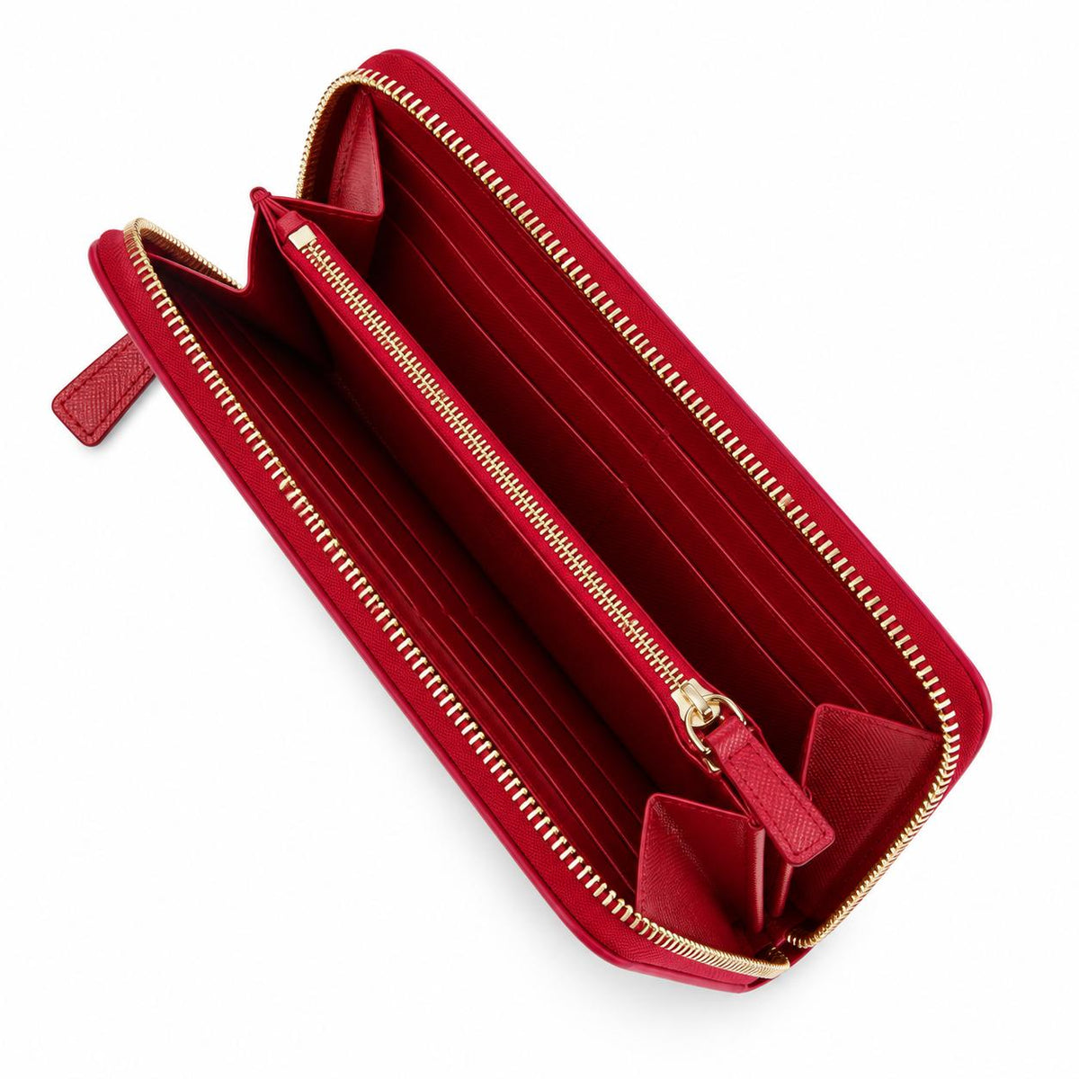 Rapport London Sussex Women's Leather Zip Wallet in Red