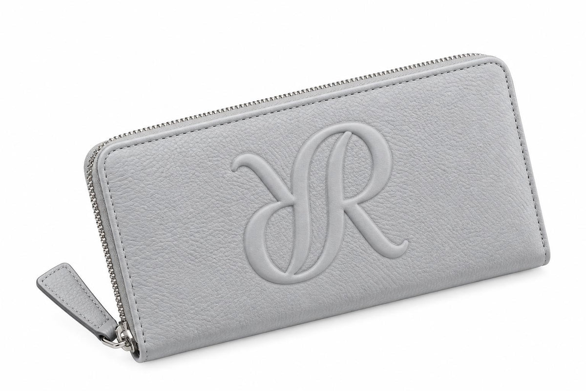 Rapport London Sussex Women's Leather Zip Wallet in Grey