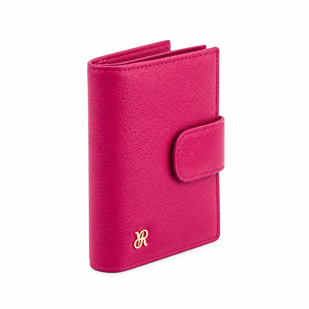 Rapport London Sussex Leather Wallet With Coin Purse in Pink