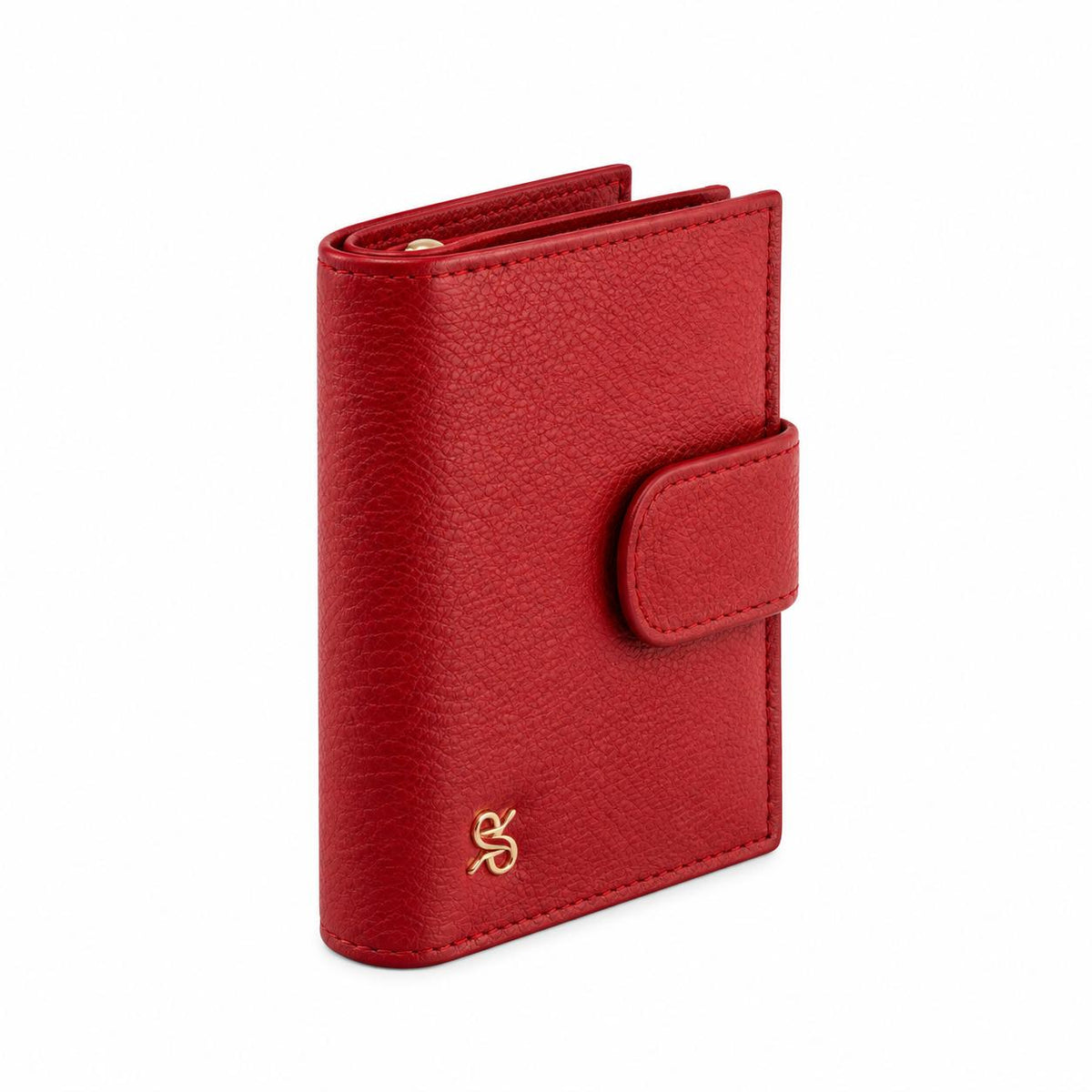 Rapport London Sussex Leather Wallet With Coin Purse in Red
