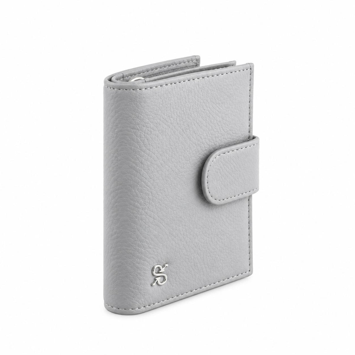Rapport London Sussex Leather Wallet With Coin Purse in Grey