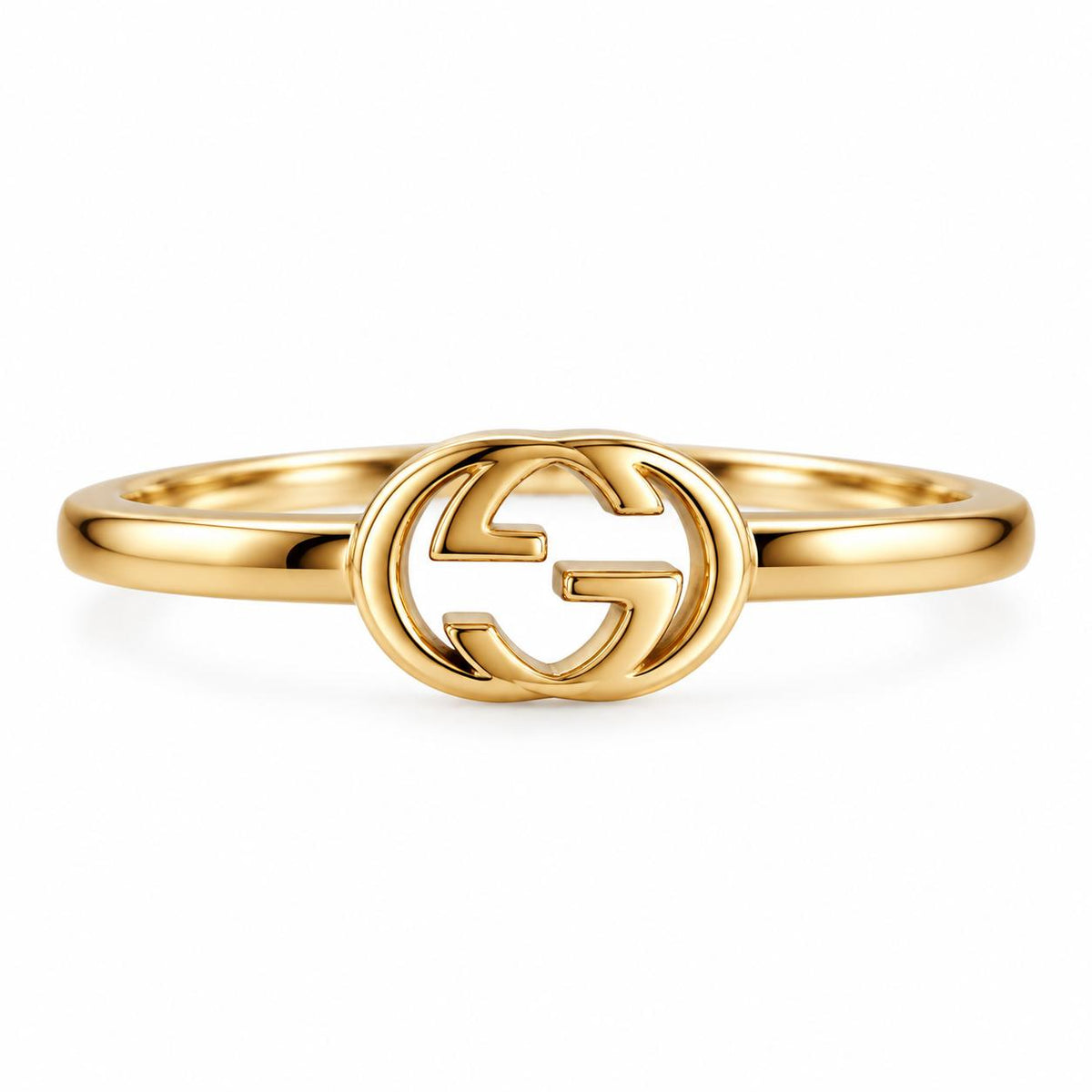 Gucci Iterlocking GG 18K Yellow Gold Ring