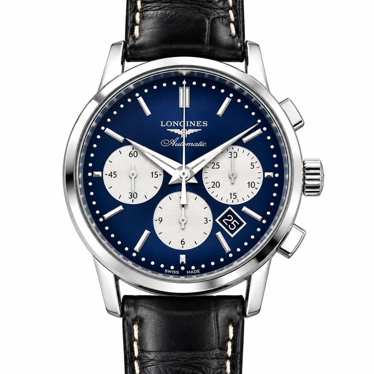Longines Heritage Chronograph Automatic Steel Watch L2.749.4.92.0