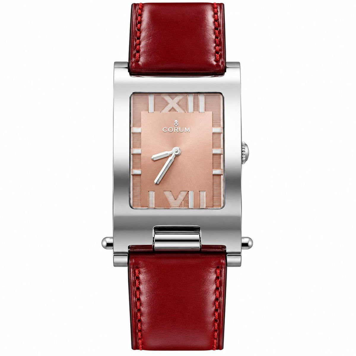 Corum Tabogan Pink Dial Stainless Steel Watch 64.151.20