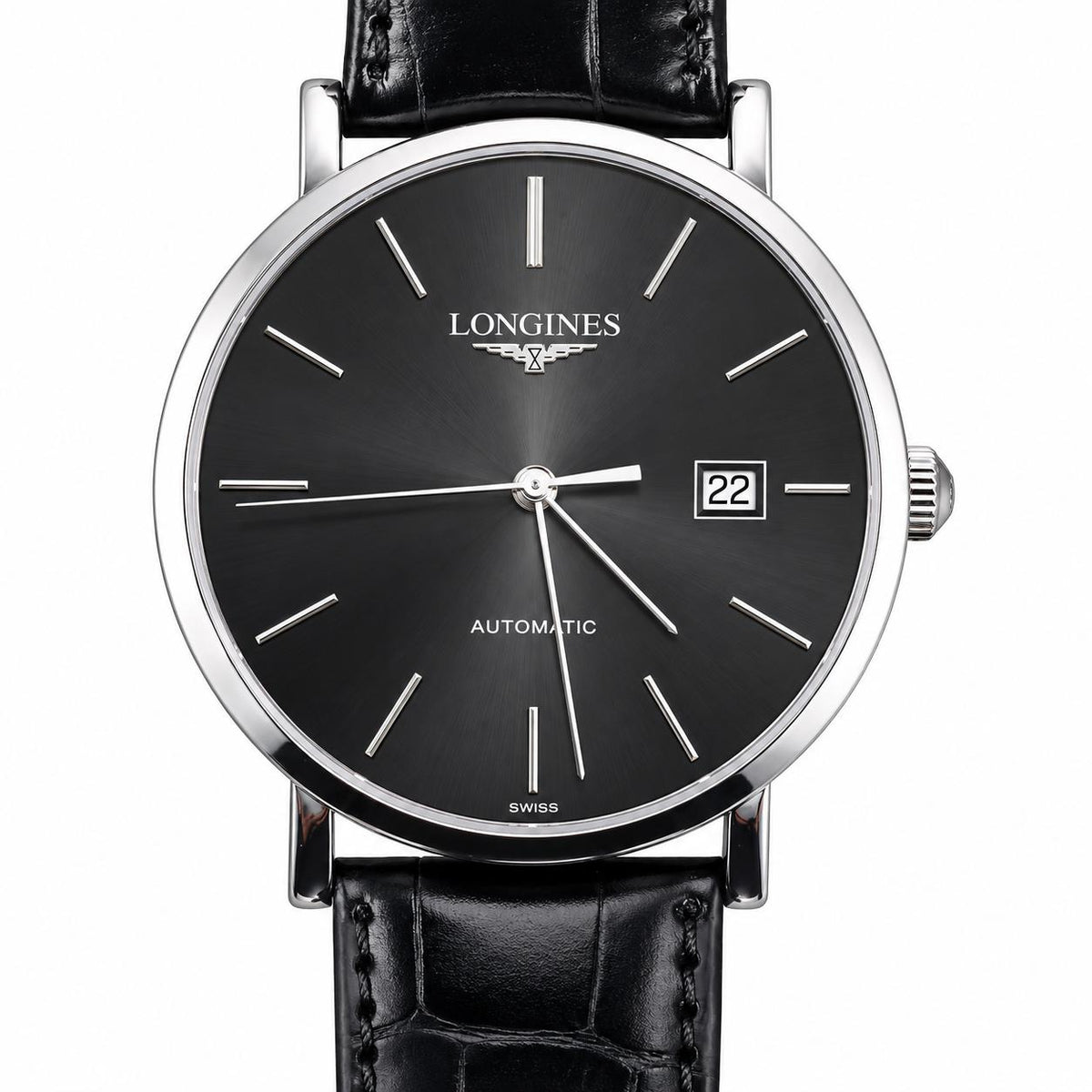 Longines Elegant Collection Automatic Gray Dial Watch L49104722