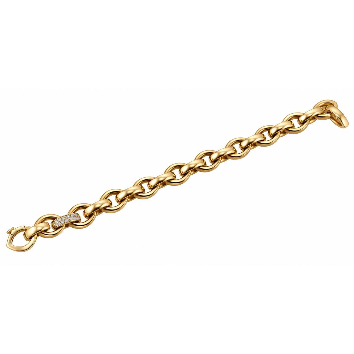 Roberto Coin 18K Gold Diamond Link Bracelet