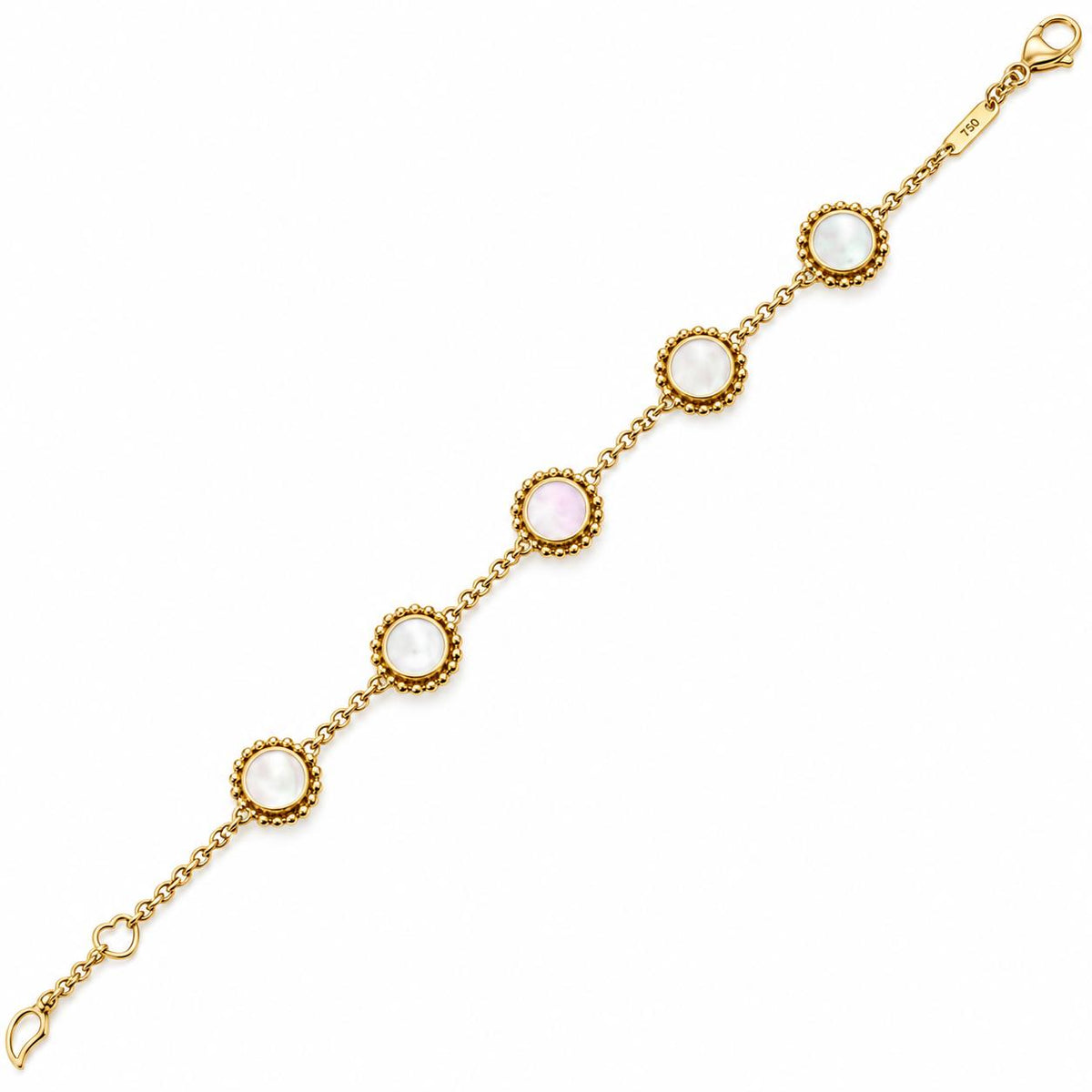 Lagos Caviar 18k Gold Mother of Pearl Bracelet