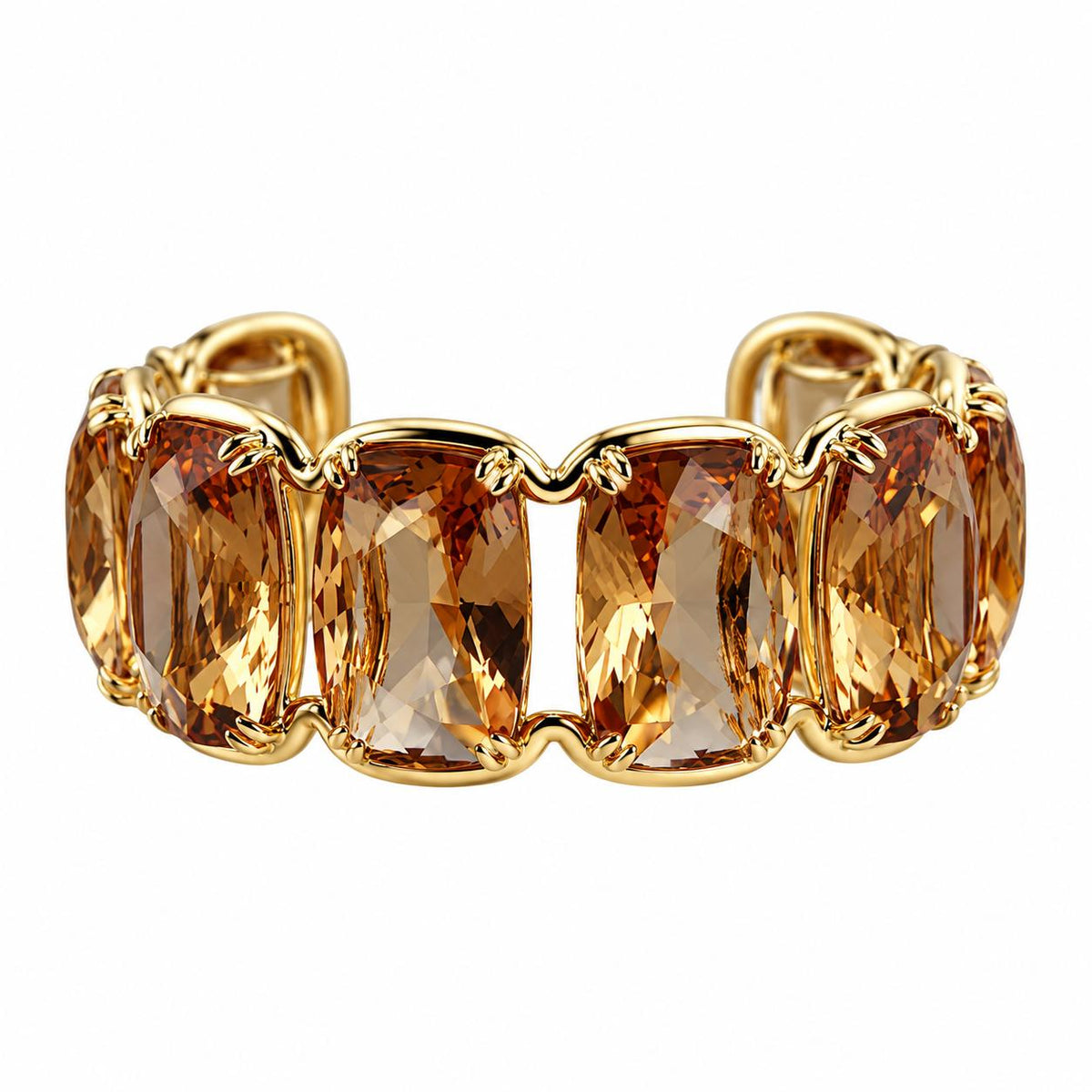 Swarovski Harmonia Gold Tone Crystal Cuff Bracelet 5616521