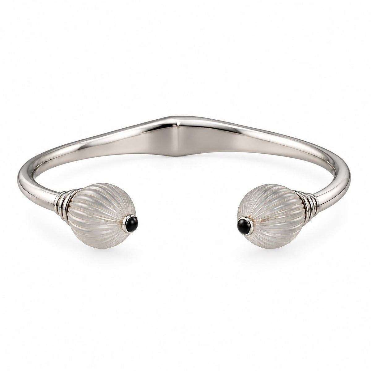 Lalique Vibrante Crystal Sterling Silver Bracelet 10530600