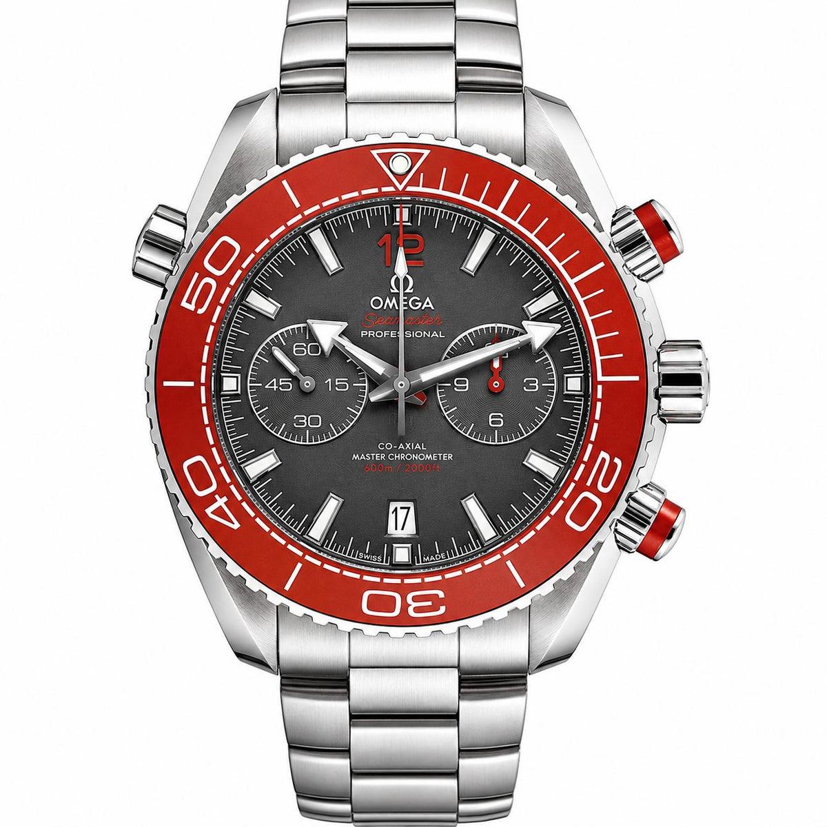 Omega Planet Ocean 600M Seamaster Chronograph Grey Dial Watch 21530465199001