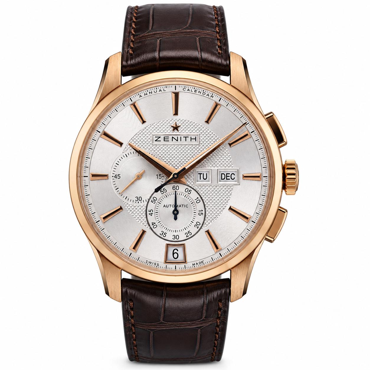 Zenith El Primero Captain Windsor Annual Calendar Rose Gold Watch