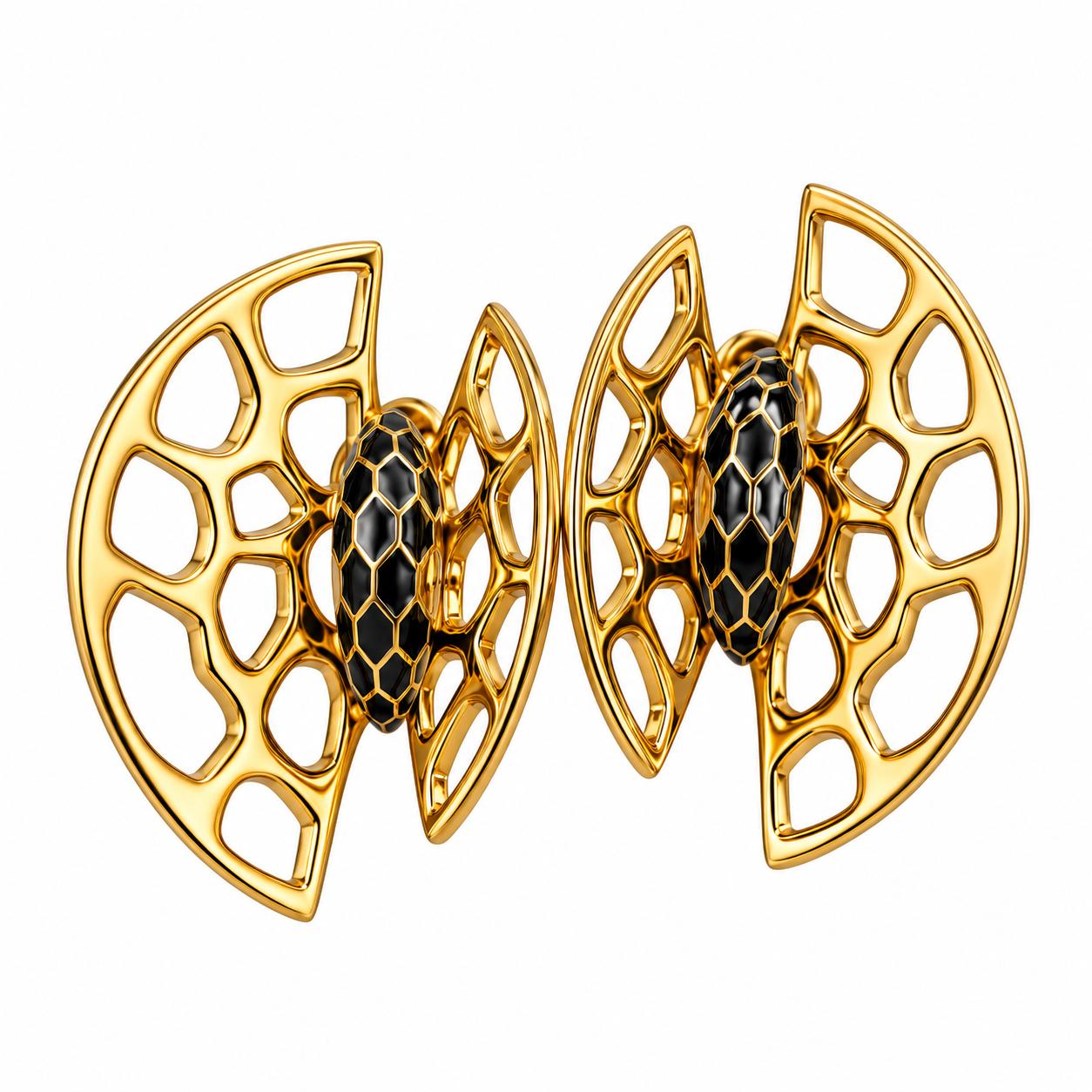 Lalique Opera National De Paris Euridice Crystal Gold Plated Earrings 10661300