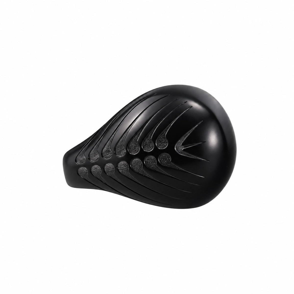 Lalique Epis Black Cabochon Crystal Ring 10657600