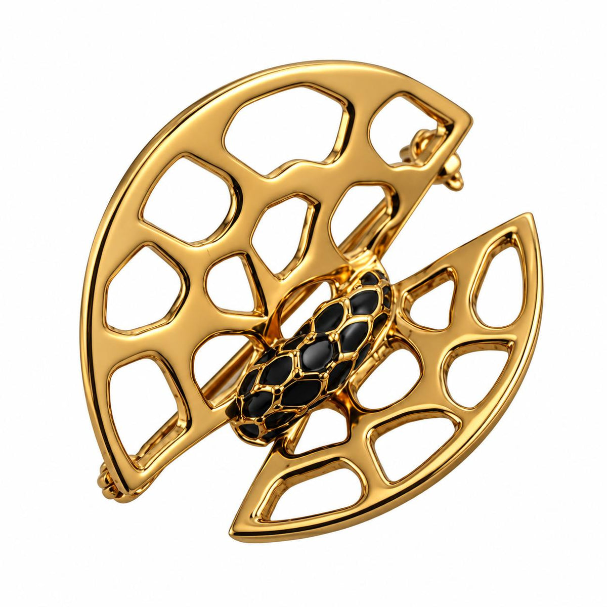 Lalique Opera National De Paris Eurydice Crystal Gold Plated Brooch 10661500