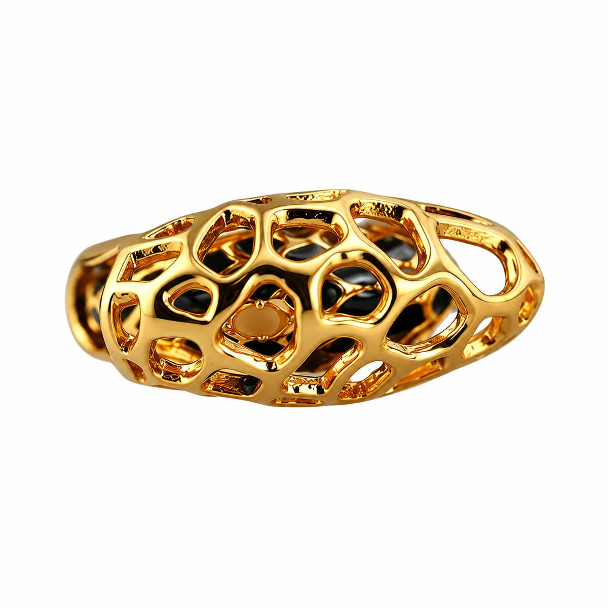 Lalique Eurydice Enamel Gold Plate Band Ring 10660800