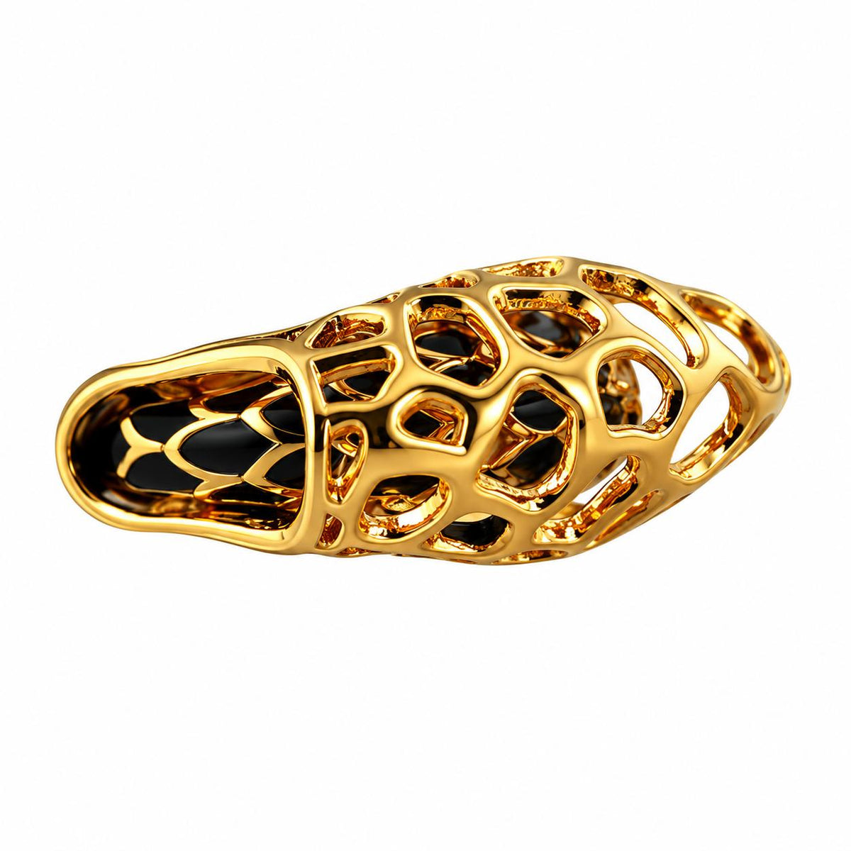 Lalique Eurydice Enamel Gold Plate Band Ring 10660800