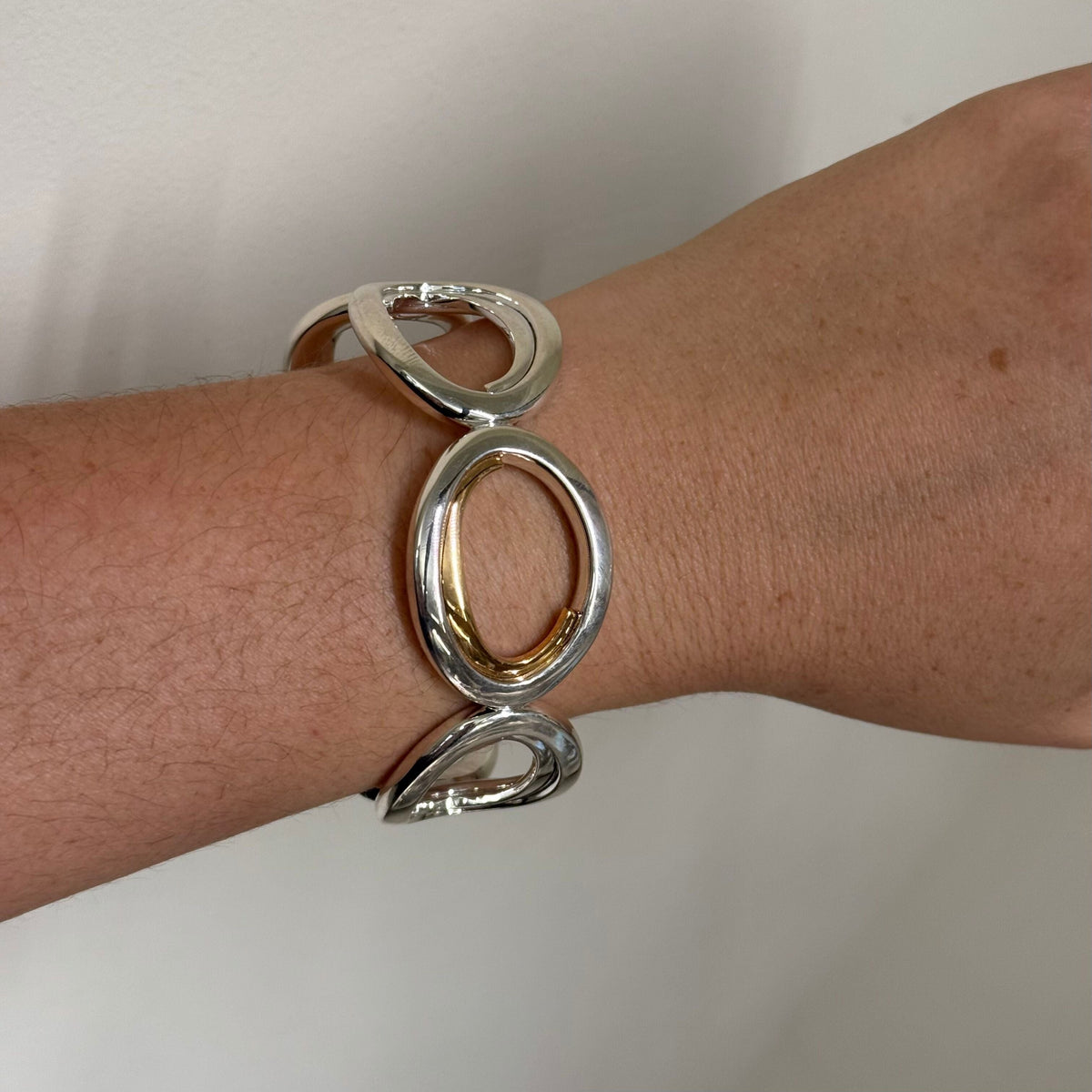 Christofle C De Christofle Sterling Silver Cuff Bracelet B0676102202