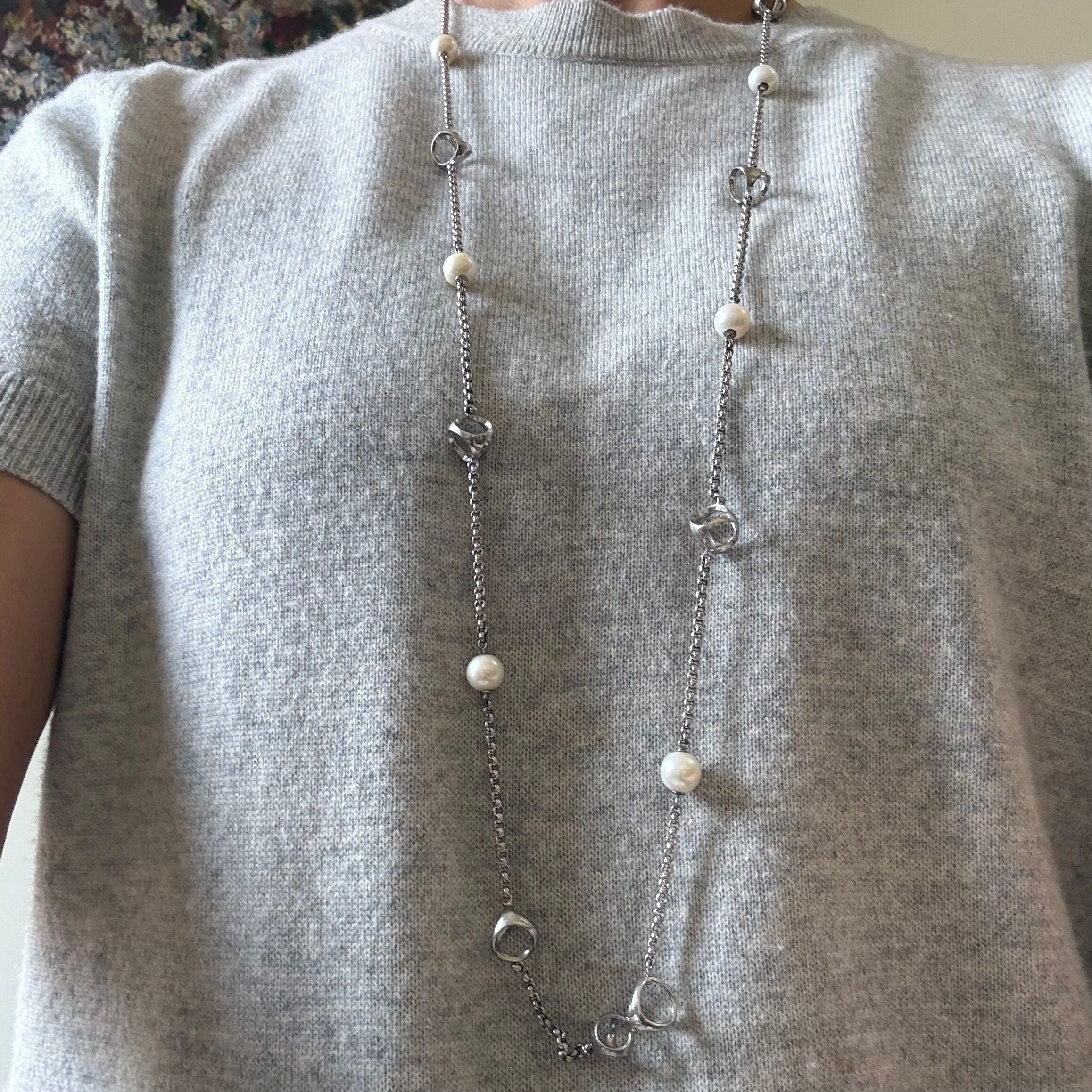 Di Modolo Icona Sterling Silver Pearl Necklace