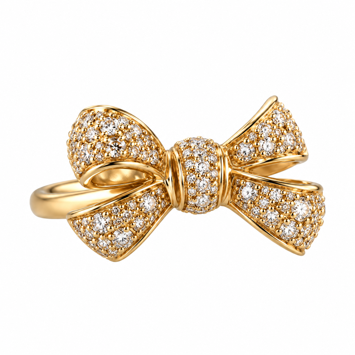 Pomellato Forever 18k Gold Bow Diamond Ring