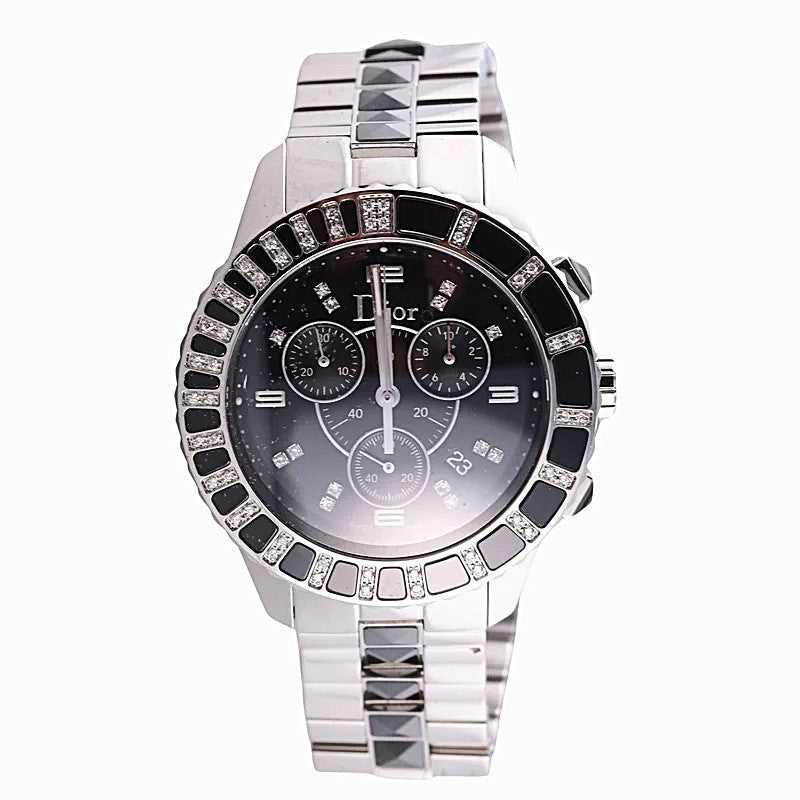 Dior Diamond Gemstone Chronograph Diamond Dial Women Watch CD11431EM001