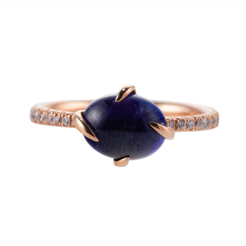 Mimi Milano Gold 1.50ct Sapphire Diamond Ring