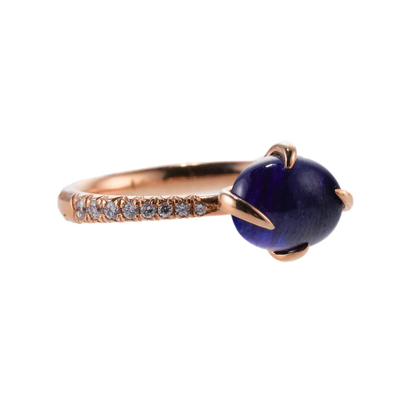 Mimi Milano Gold 1.50ct Sapphire Diamond Ring