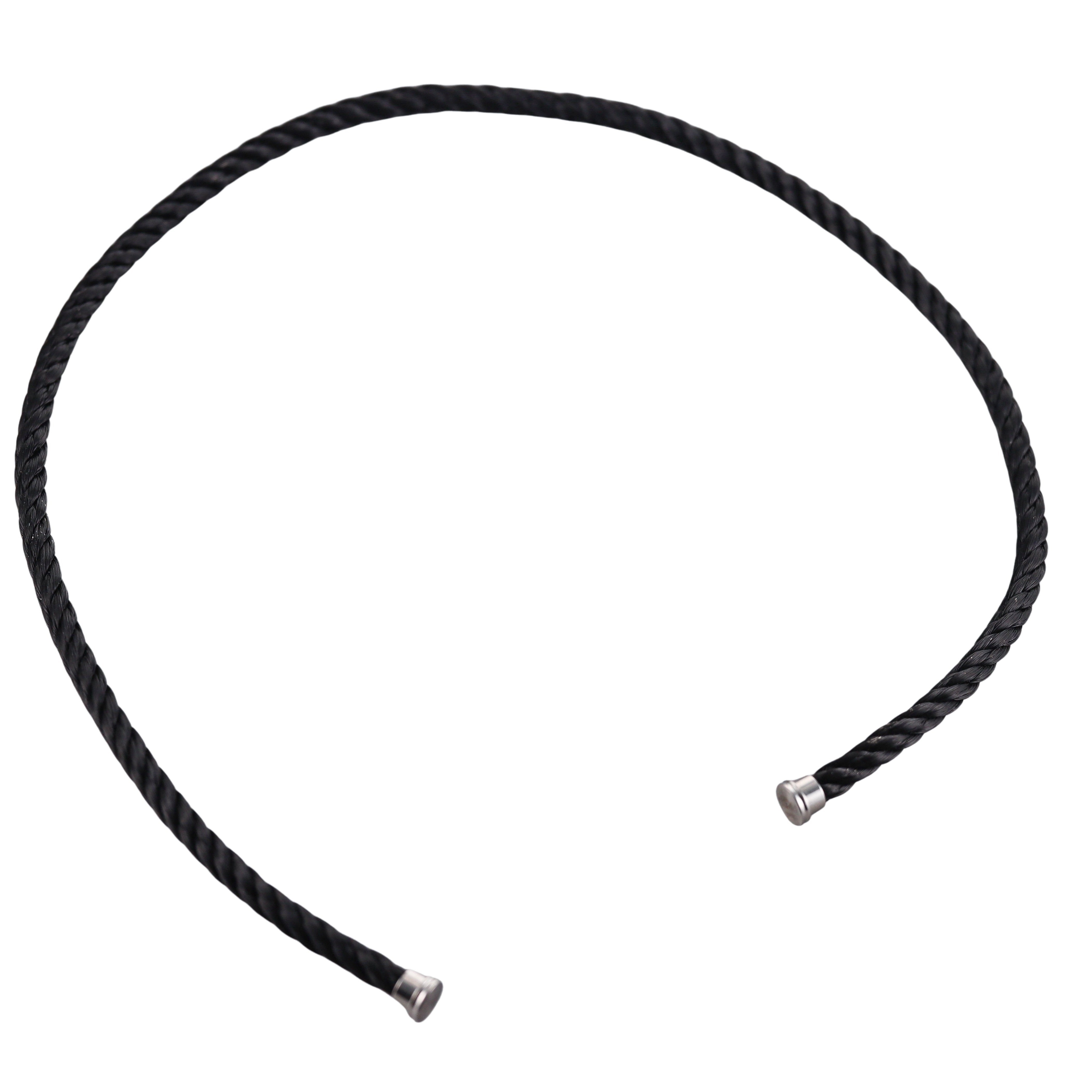 Fred Force 10 Bracelet Black Double Cable Large QA-151