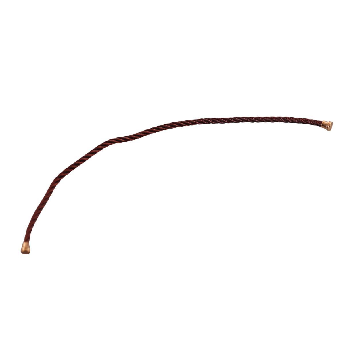 Fred Force 10 Bracelet Dark Brown Cable Small QA-130