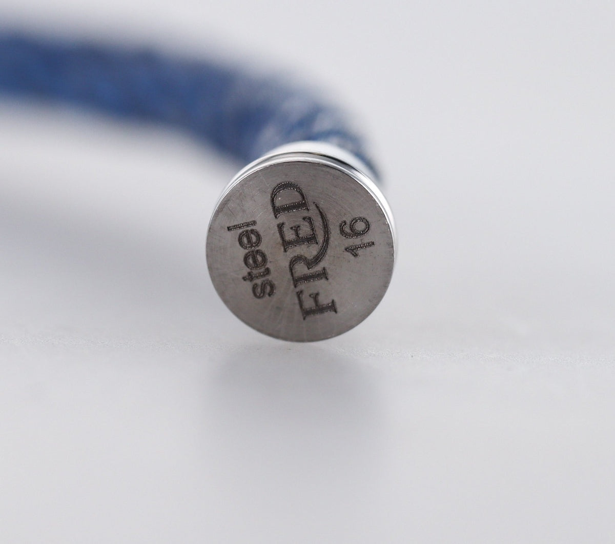 Fred Force 10 Bracelet Jean Blue Cable Large QA-1728