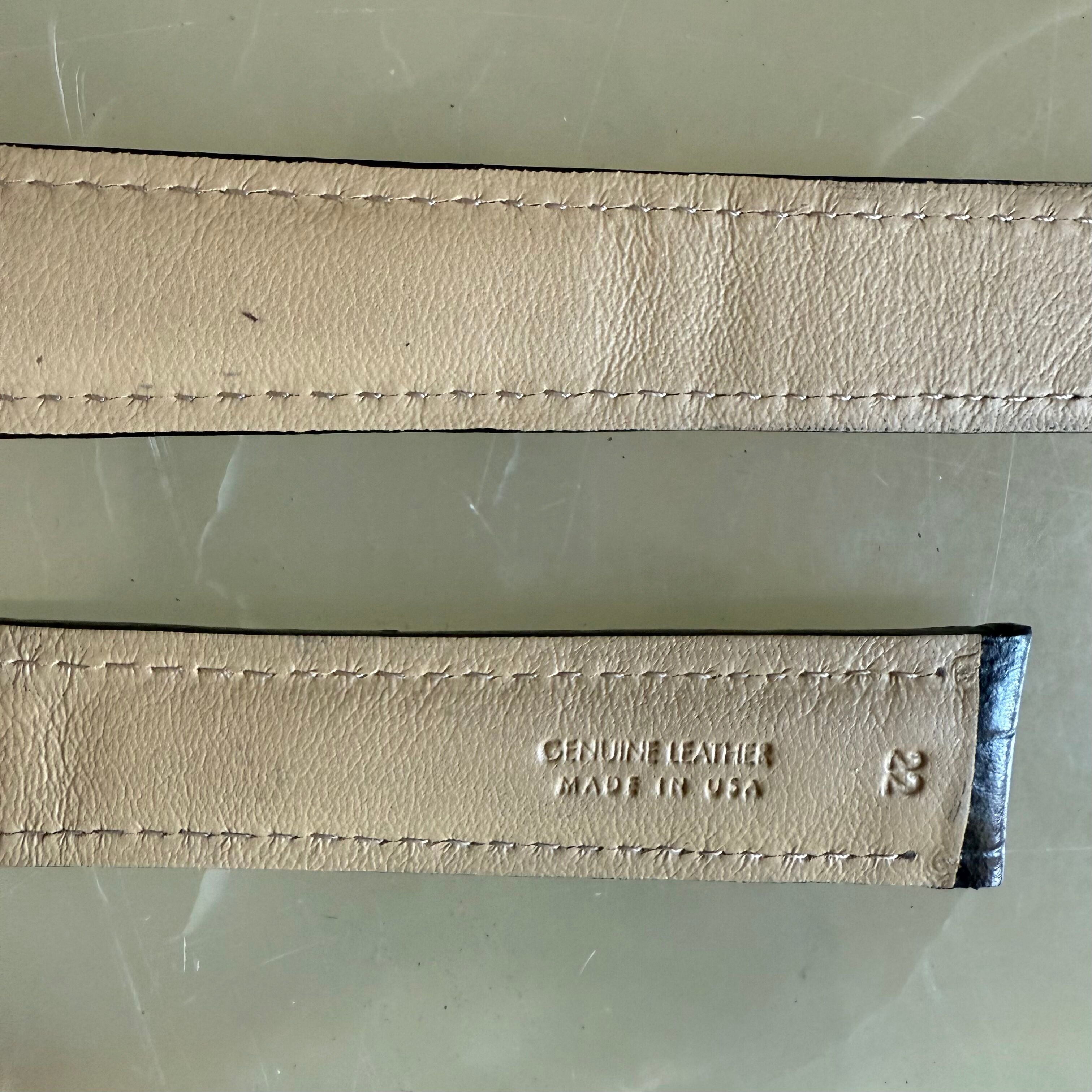 Genuine Alligator Black Watch Strap Band 22mm Padded & Stitched