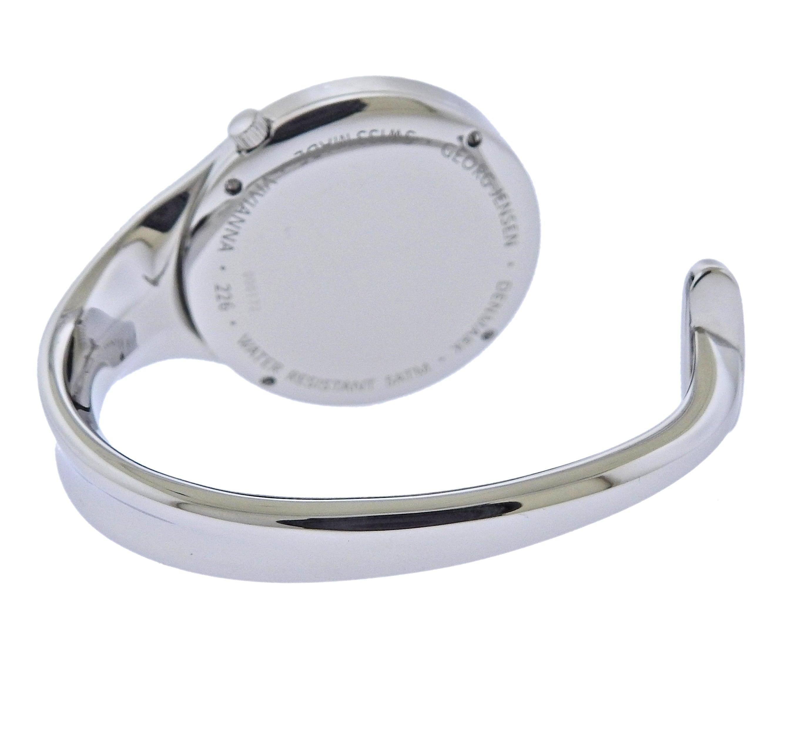 Georg Jensen Vivianna Diamond Dial 34mm Quartz Ladies Watch 35756