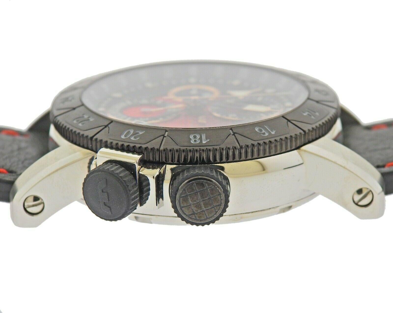 Glycine Airman Airfighter Automatic GMT Chronograph Watch 3921.16.LB96B