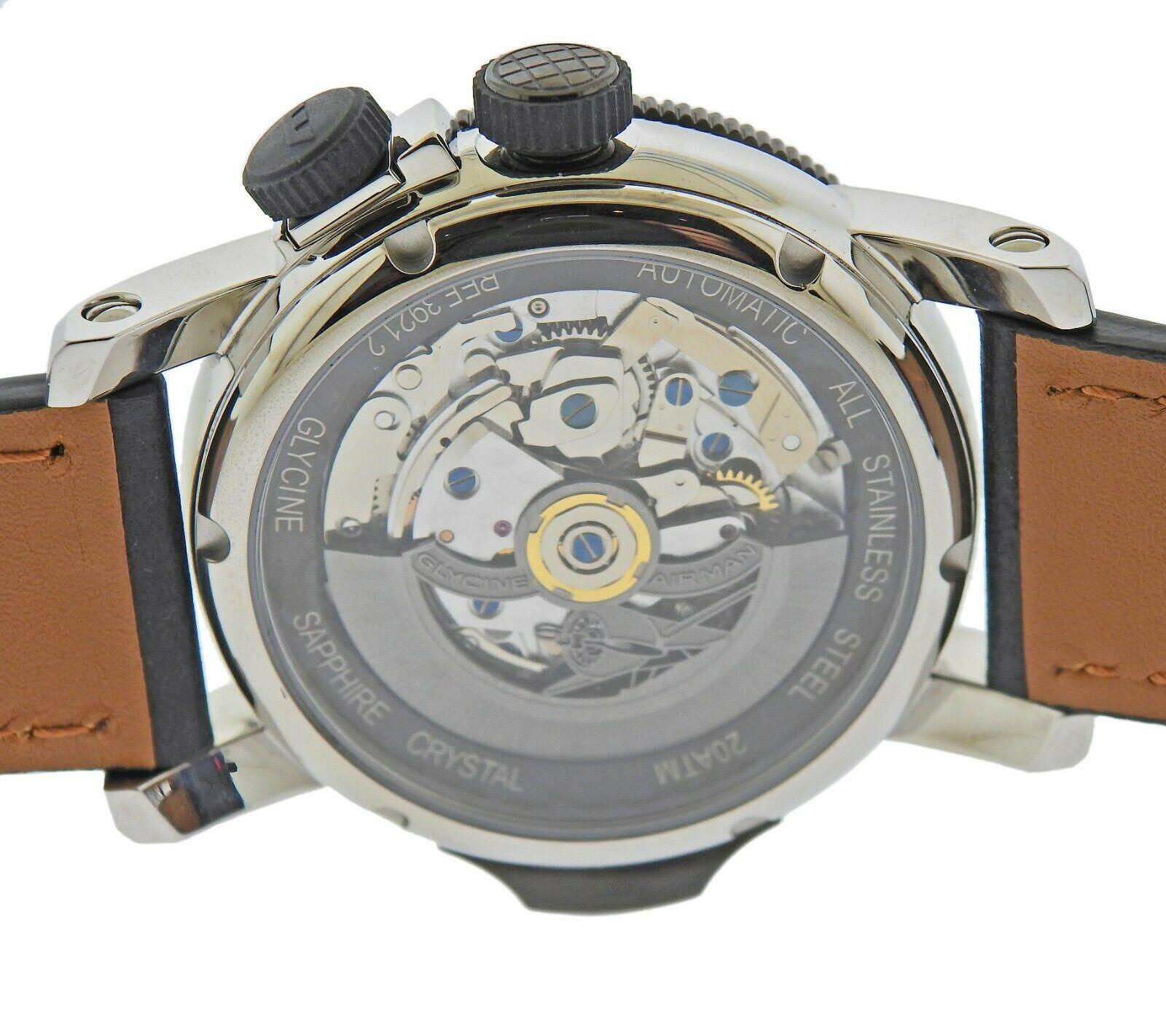 Glycine Airman Airfighter Automatic GMT Chronograph Watch 3921.16.LB96B
