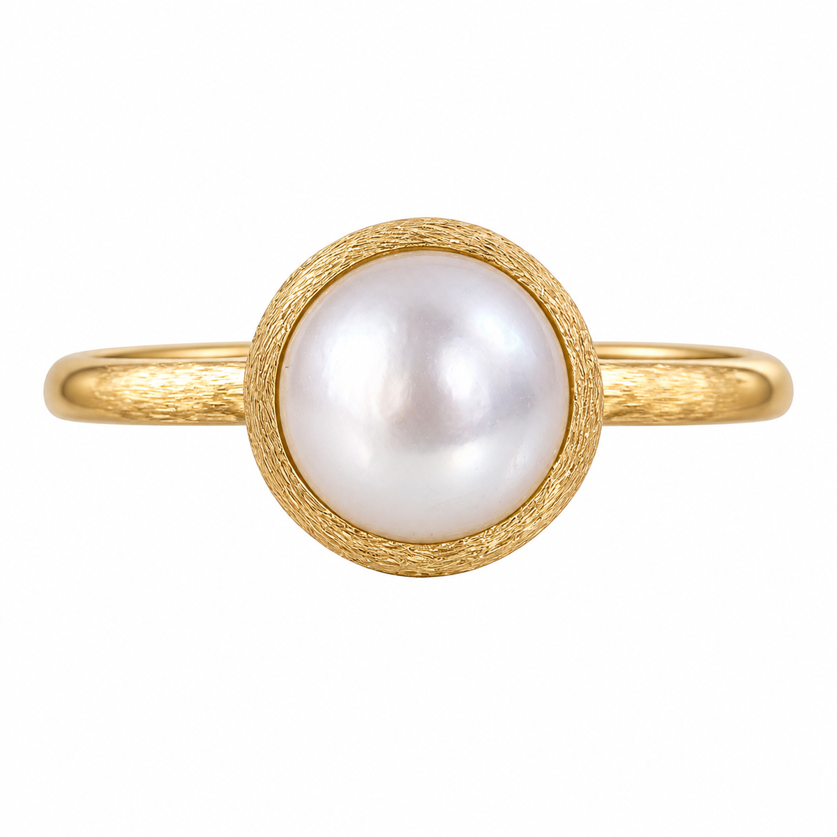 Marco Bicego Jaipur 18K Gold Mother of Pearl Small Ring
