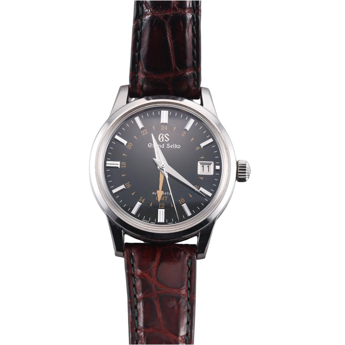 Grand Seiko Elegance Toge British Racing Green GMT Automatic Watch SGM241
