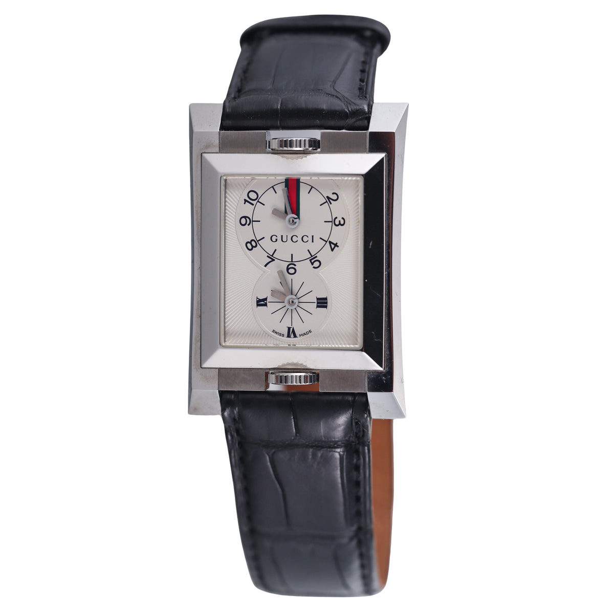 Gucci Dual Time Stainless Steel Watch YA111304
