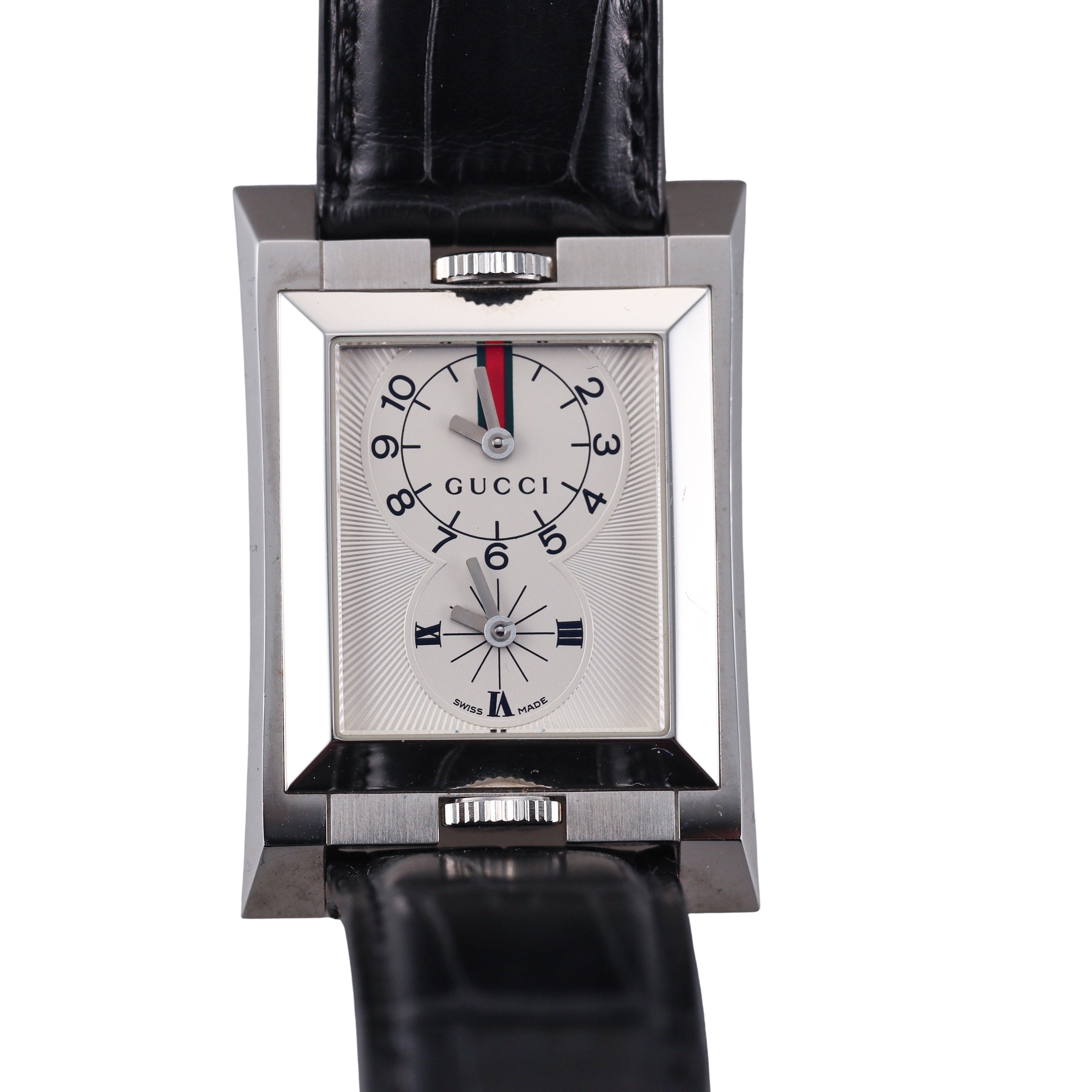Gucci Dual Time Stainless Steel Watch YA111304